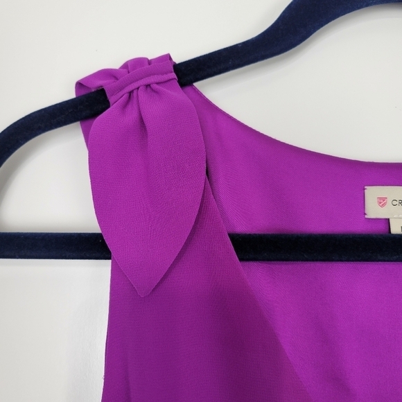 Cremieux Purple Sleeveless Bow Maxi Dress Size Medium - Picture 3 of 10